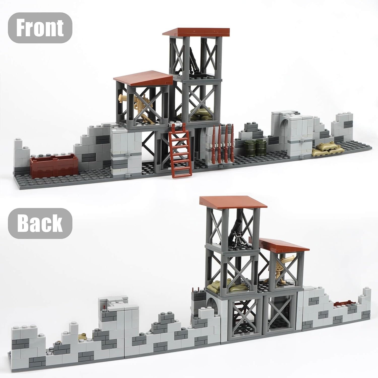 Military Base Building Blocks Set
