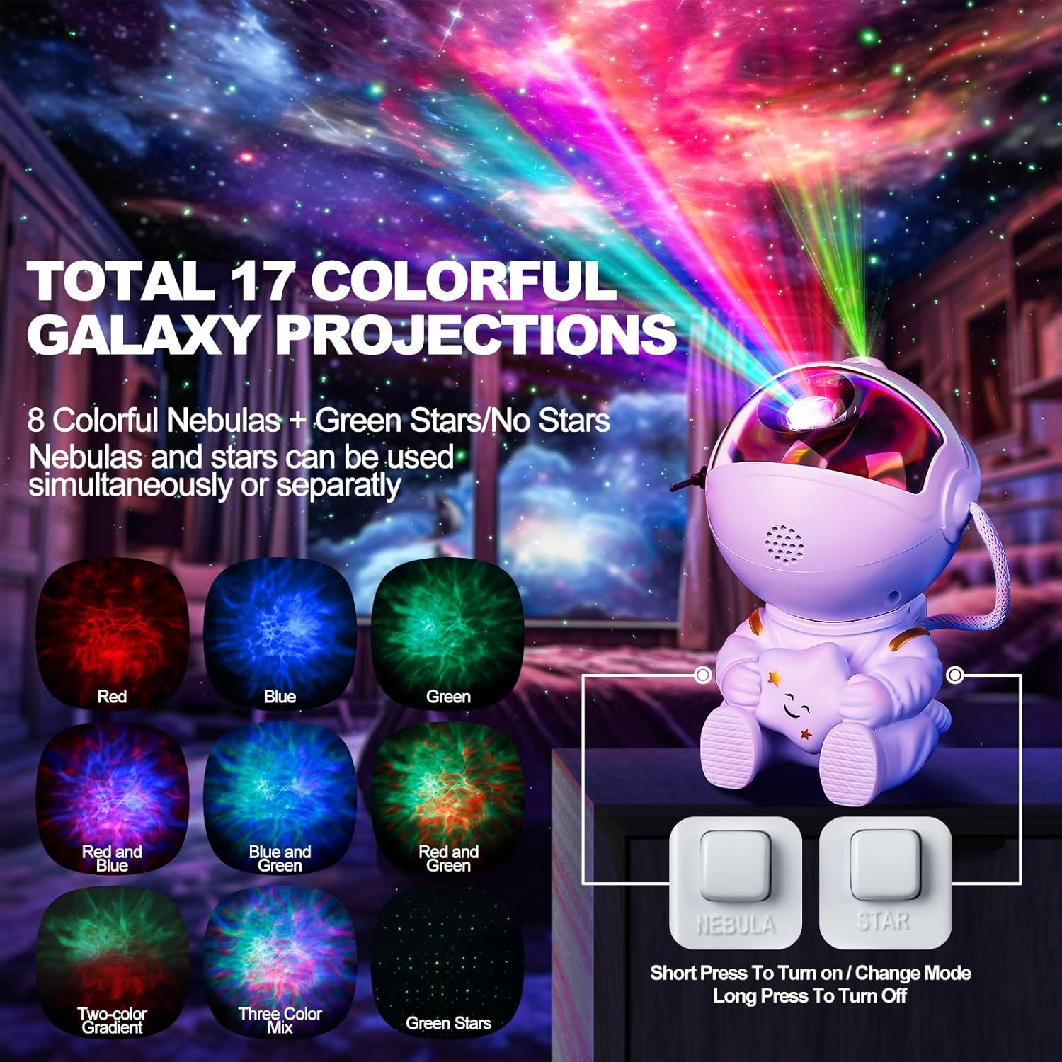 Astronaut Galaxy Projector