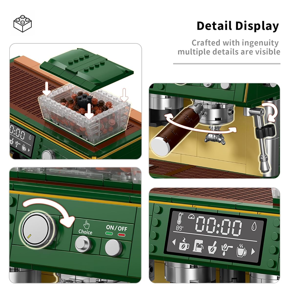 Espresso Coffee Machine Building Blocks Set