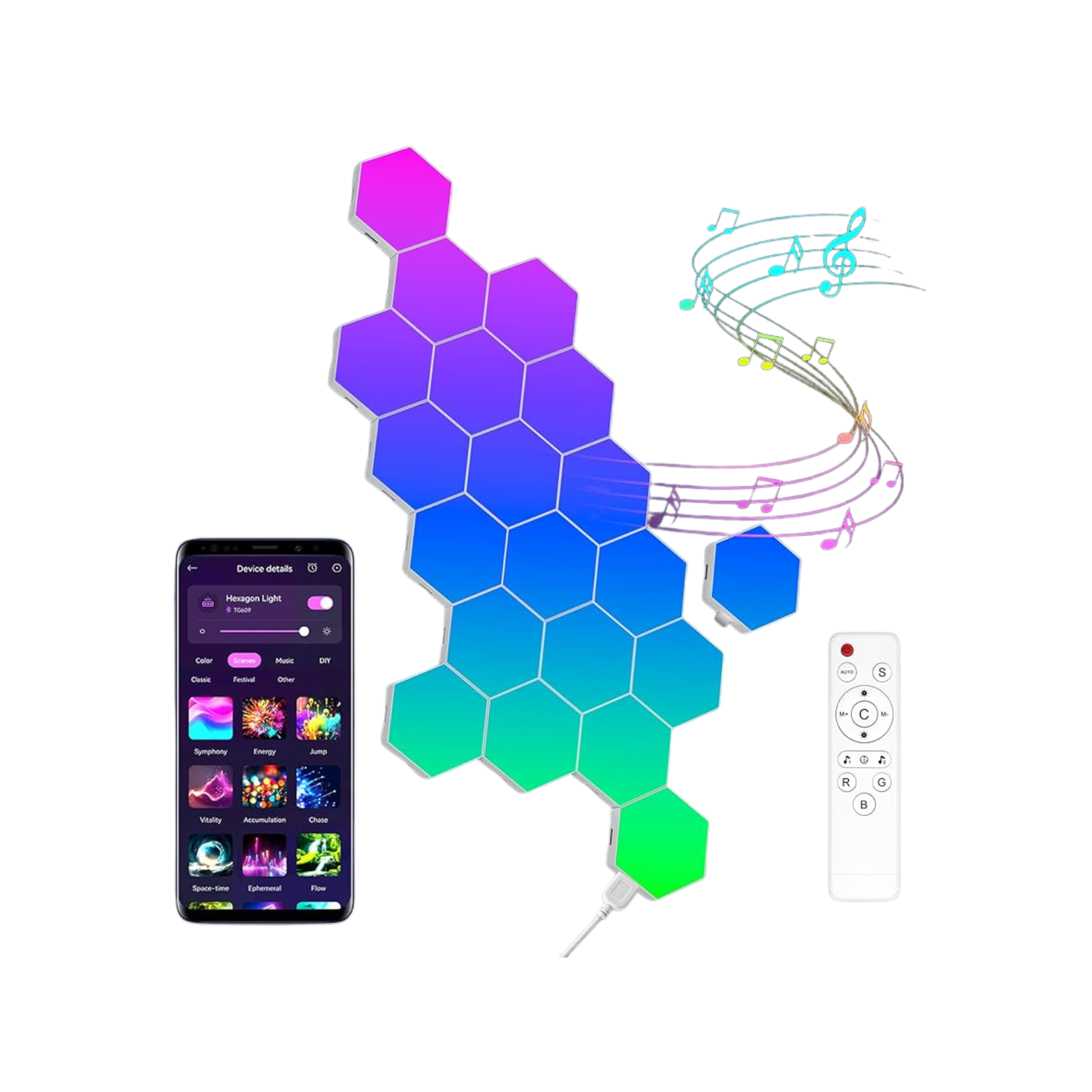 Smart Hexagon LED Light Panels