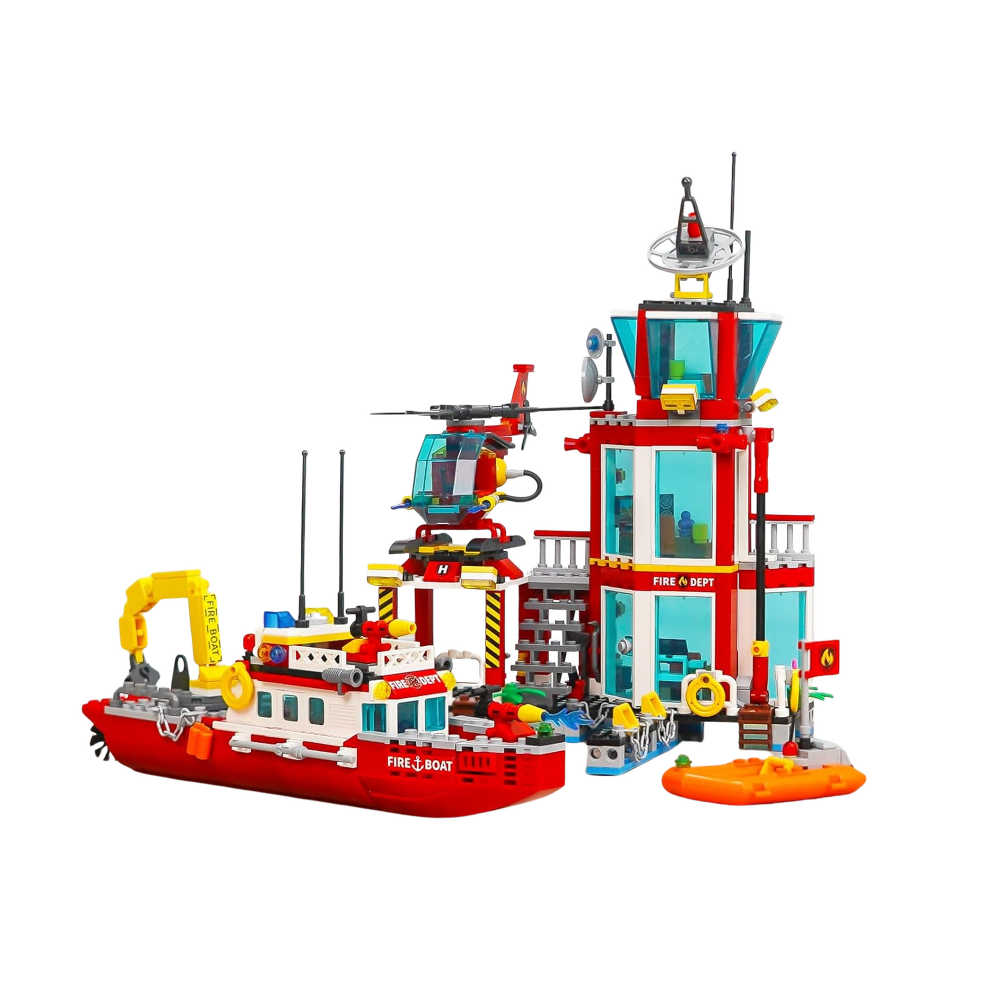 City Ocean Fire Rescue Building Blocks Set