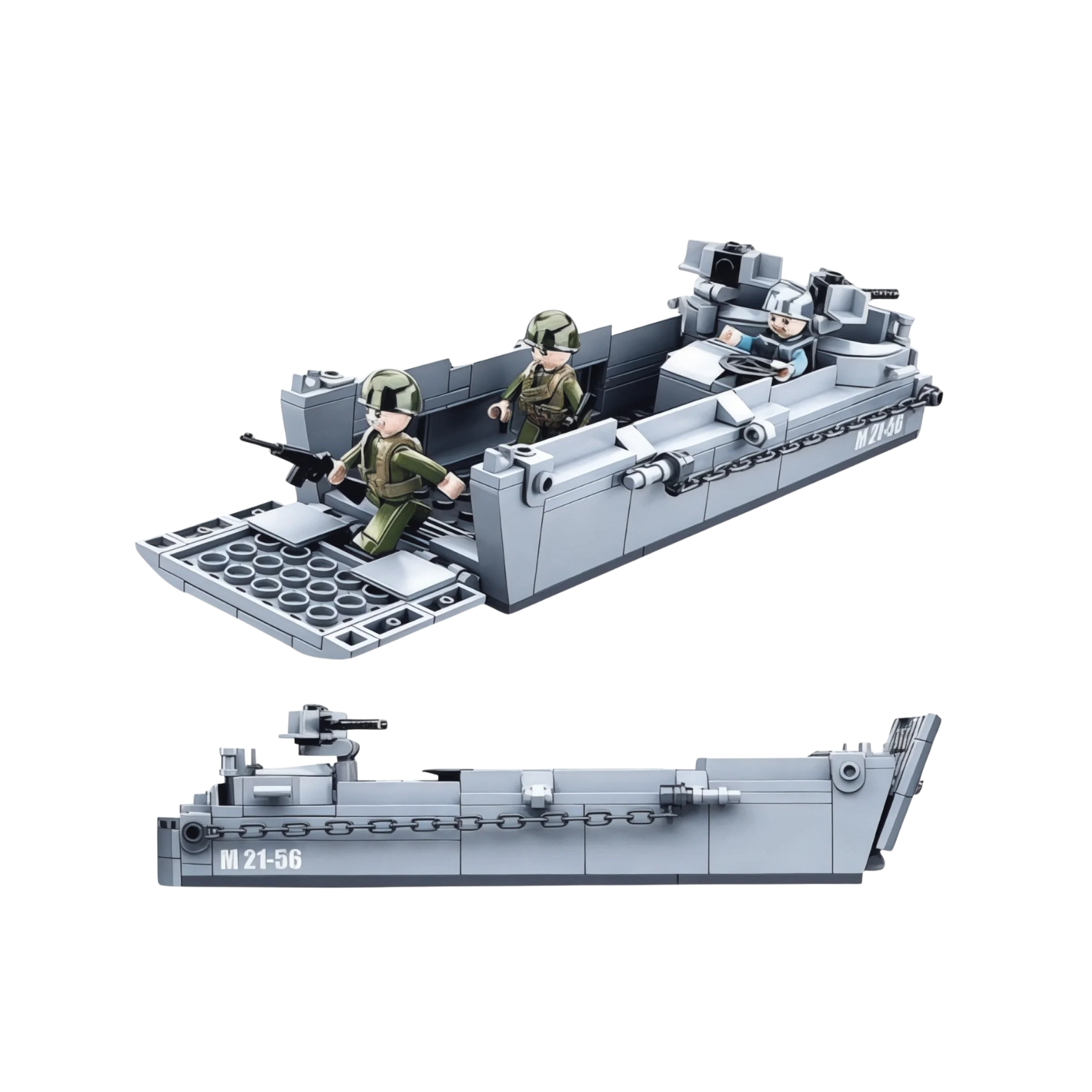 Higgins Military Landing Craft Building Blocks Set