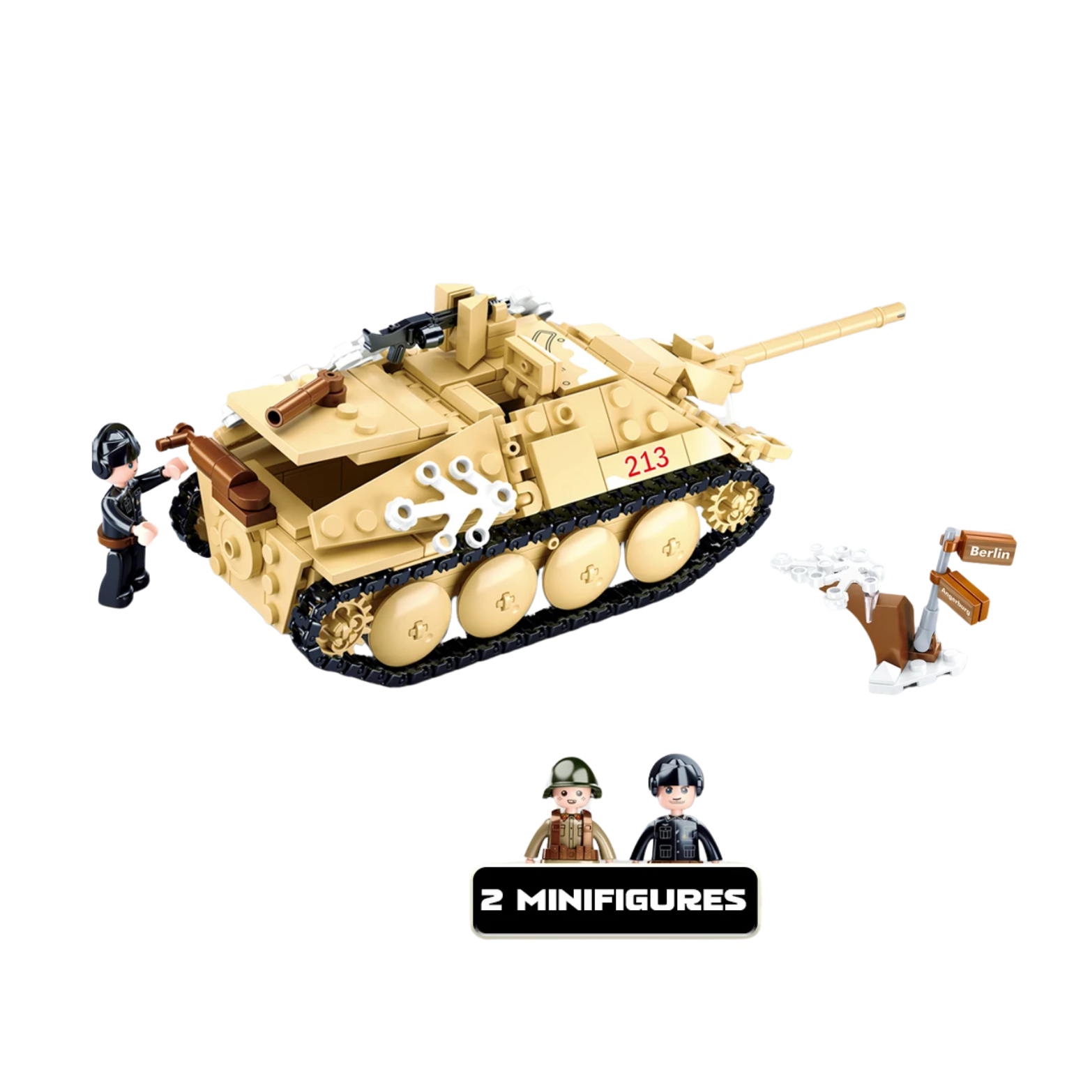 Jagdpanzer Military Tank Building Blocks Set